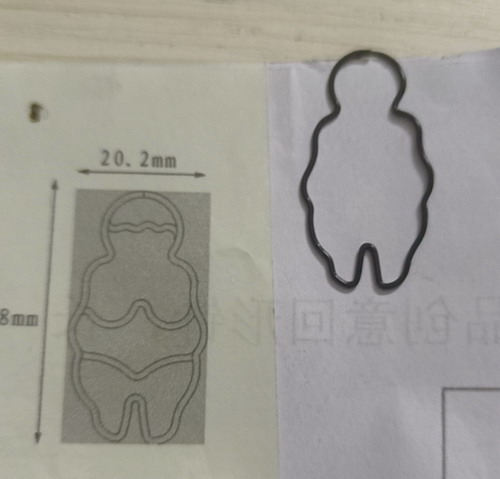 Venus of Willendorf Paper Clip
View from the back in use.